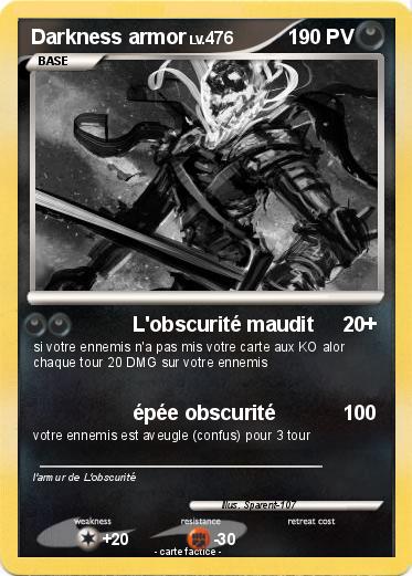 Pokemon Darkness armor