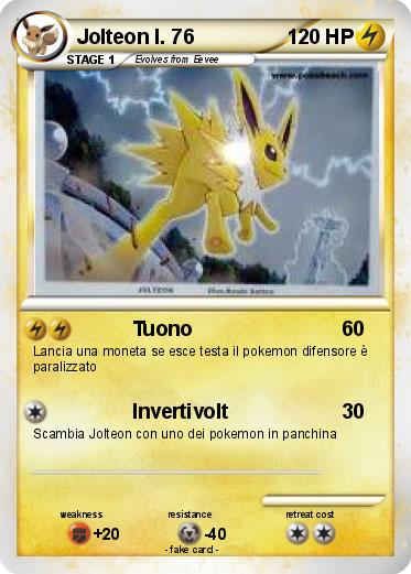 Pokemon Jolteon l. 76