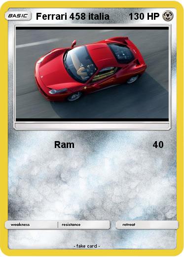 Pokemon Ferrari 458 italia