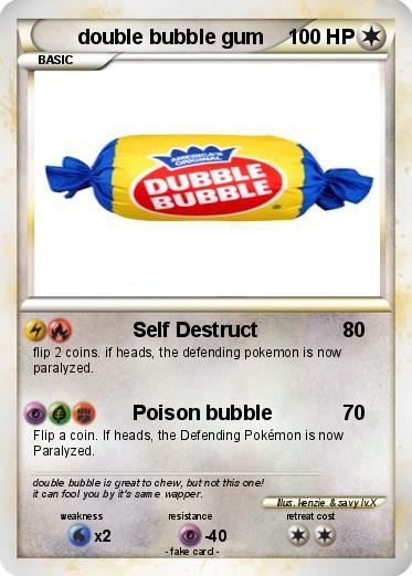 Pokemon double bubble gum