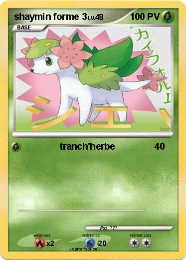 Pokemon shaymin forme 3