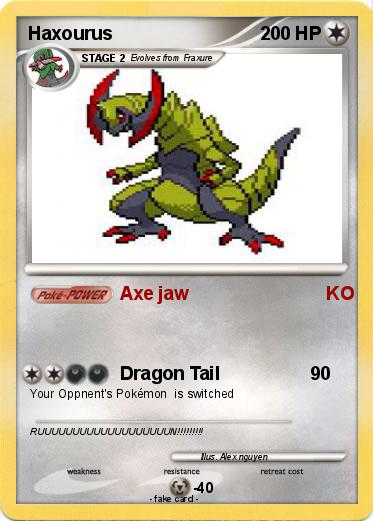 Pokemon Haxourus