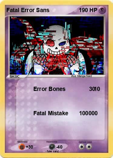 Pokemon Fatal Error Sans