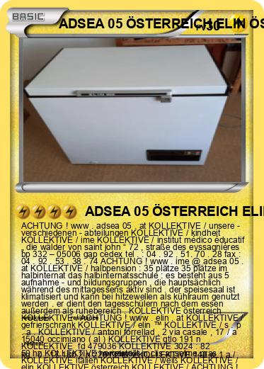 Pokemon ADSEA 05 ÖSTERREICH ELIN ÖSTERREICH IME ÖSTERREICH