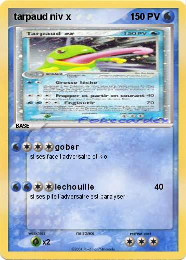 Pokemon tarpaud niv x