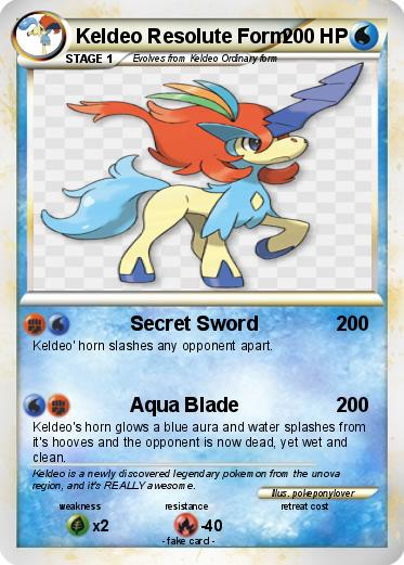 Pokemon Keldeo Resolute Form