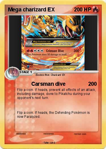 Pokemon Mega charizard EX