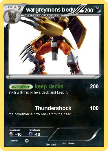 Pokemon wargreymons body