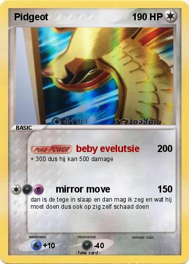 Pokemon Pidgeot