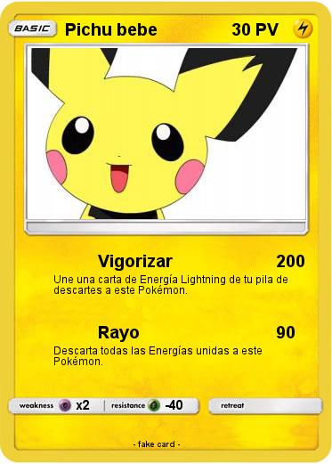 Pokemon Pichu bebe