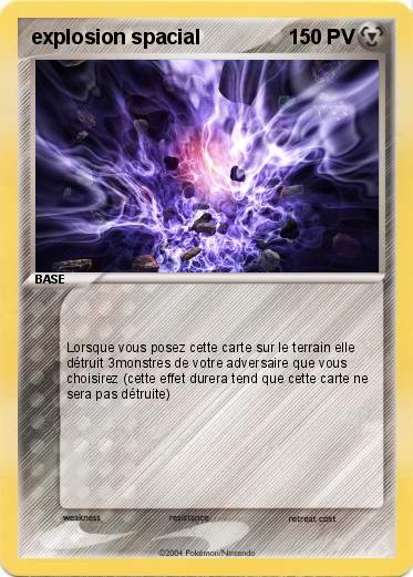 Pokemon explosion spacial