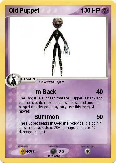 Pokemon Old Puppet