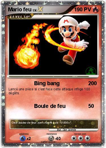Pokemon Mario feu
