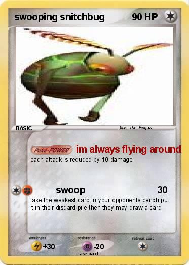 Pokemon swooping snitchbug