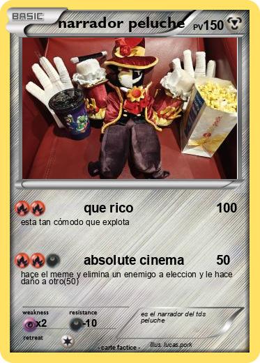 Pokemon narrador peluche
