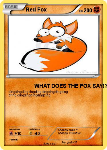 Pokemon Red Fox