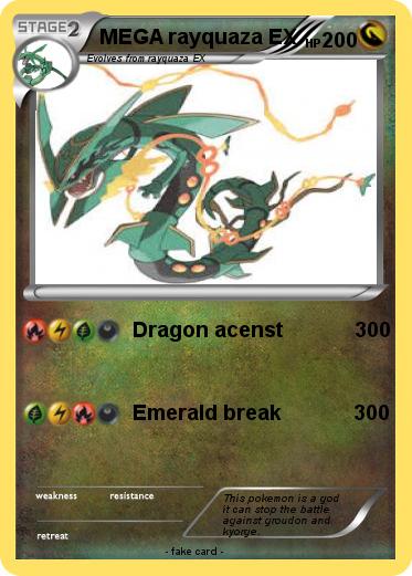 Pokemon MEGA rayquaza EX