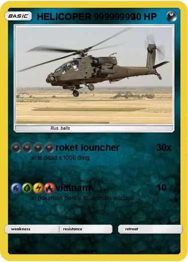 Pokemon HELICOPER 99999999