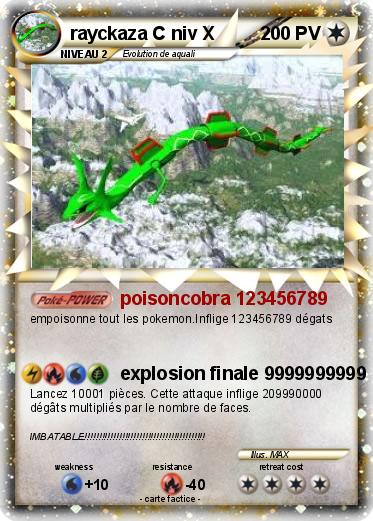 Pokemon rayckaza C niv X