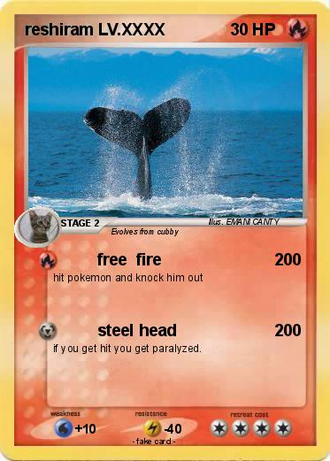 Pokemon reshiram LV.XXXX