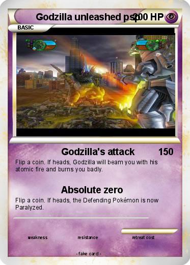 Pokemon Godzilla unleashed psp