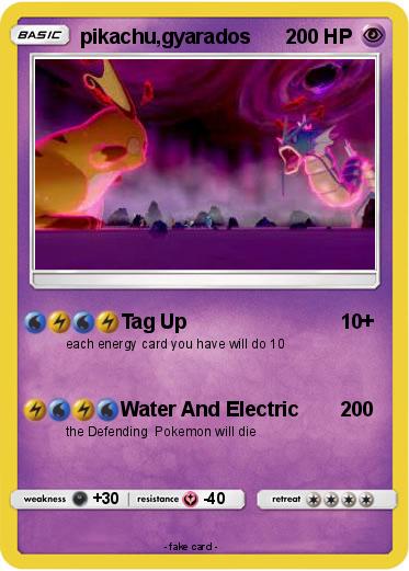 Pokemon pikachu,gyarados