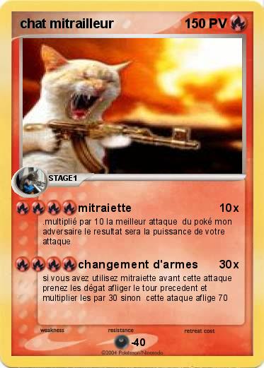Pokemon chat mitrailleur