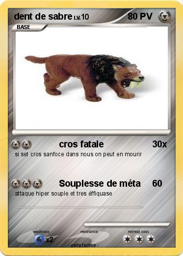 Pokemon dent de sabre