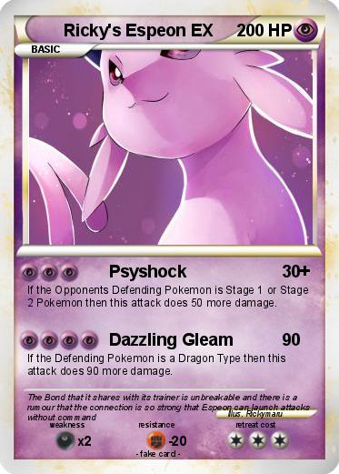 Pokemon Ricky's Espeon EX