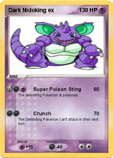 Pokemon Dark Nidoking ex