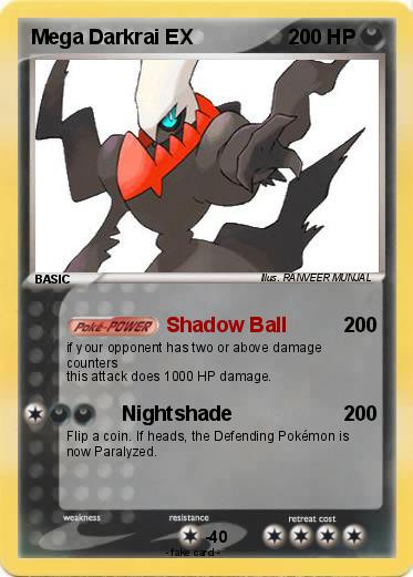 Pokemon Mega Darkrai EX