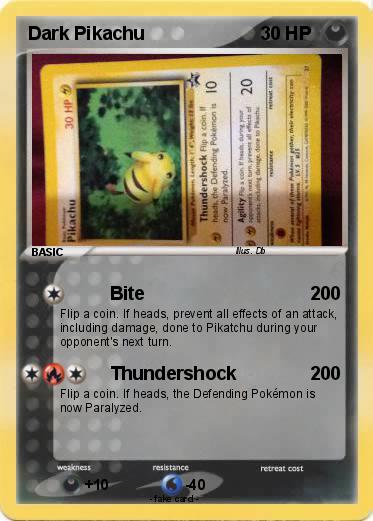 Pokemon Dark Pikachu