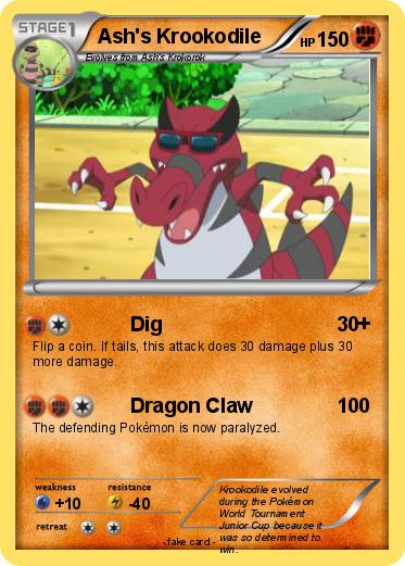 Pokemon Ash's Krookodile