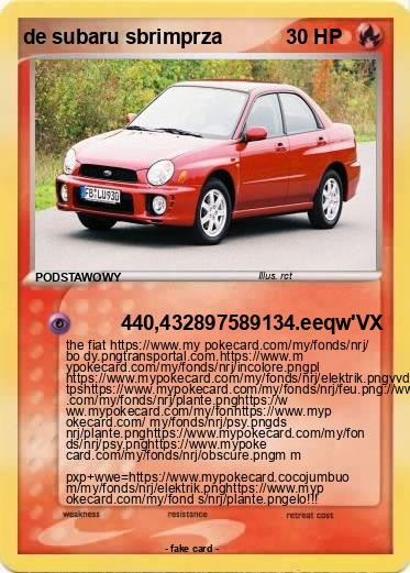 Pokemon de subaru sbrimprza