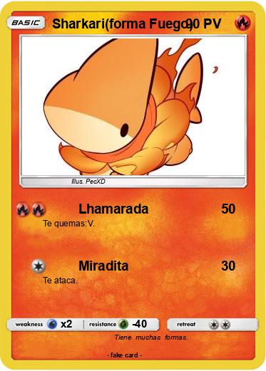 Pokemon Sharkari(forma Fuego)