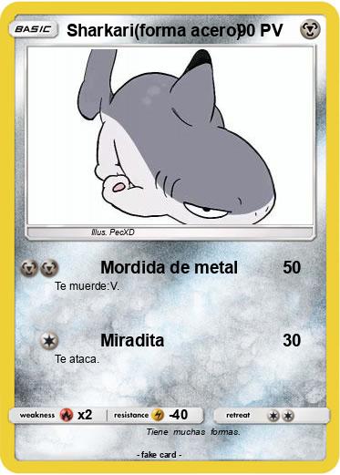 Pokemon Sharkari(forma acero)