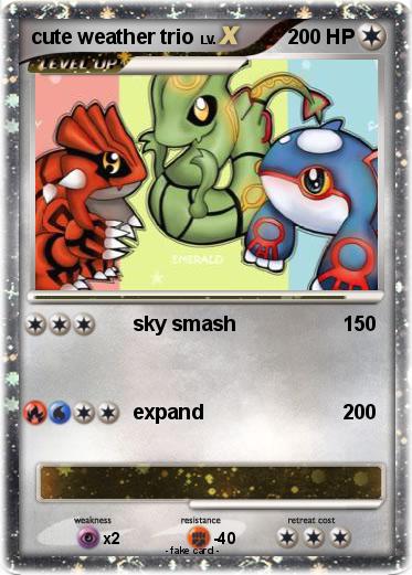 Pokemon cute weather trio