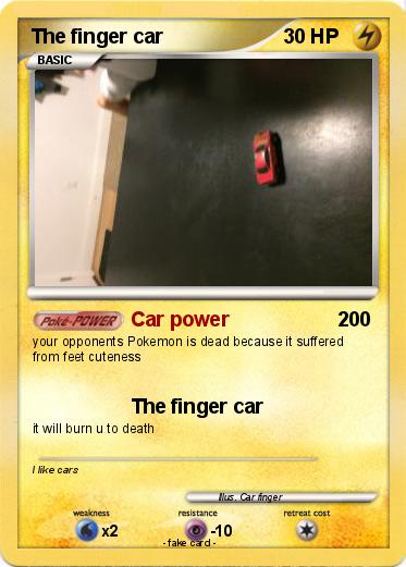 Pokemon The finger car