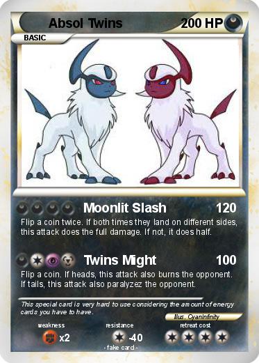 Pokemon Absol Twins