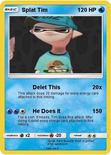 Pokemon Splat Tim