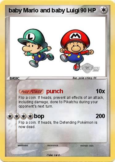 Pokemon baby Mario and baby Luigi