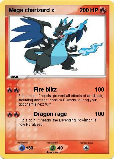 Pokemon Mega charizard x