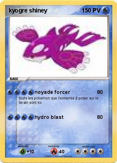 Pokemon kyogre shiney