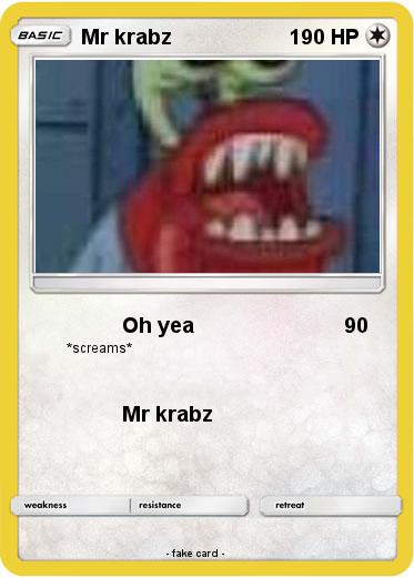Pokemon Mr krabz