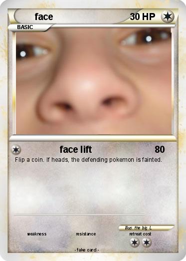 Pokemon face