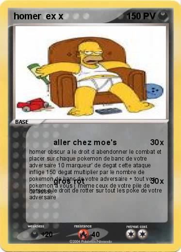 Pokemon homer  ex x 