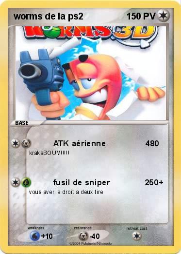 Pokemon worms de la ps2