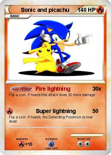 Pokemon Sonic and picachu