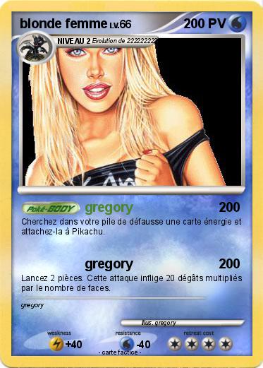 Pokemon blonde femme