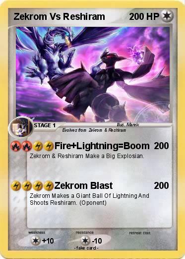 Pokemon Zekrom Vs Reshiram